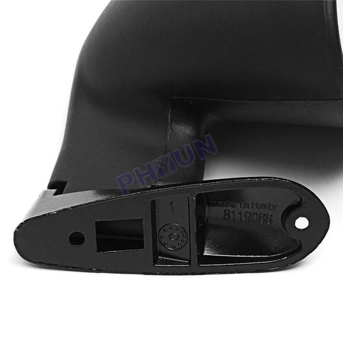 2x Universal Classic Car Door Side View Mirror Hot Rod Vintage Matte Black LH+RH - Photo 7/10