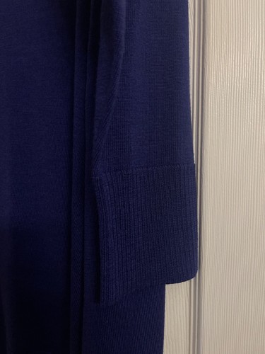 NWT $268 Eileen Fisher Sapphire Merino Wool Ballet Neck Dress 1X 3X - Picture 2 of 8