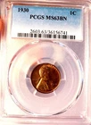 Wheat Cent 1930 PCGS MS 63BN Toned WOW COIN Looks Better