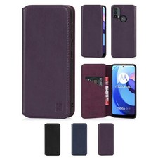32nd Classic 2.0 Real Leather Wallet Case Cover For Motorola Moto E20, E30 & E40
