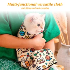 Cat Wrap for Grooming,Cat Restraint Wrap for Cutting Nails Fabric Burrito Wrap 