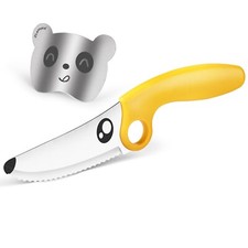 Kids Chef Knife Set for Real Cooking with Safe Finger Guard, Stainl... Fast Ship