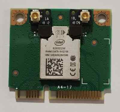 INTEL 8265D2W 4TH GEN 802.11ac DUAL BAND 2x2 wifi Bluetooth 4.2 MPWRT