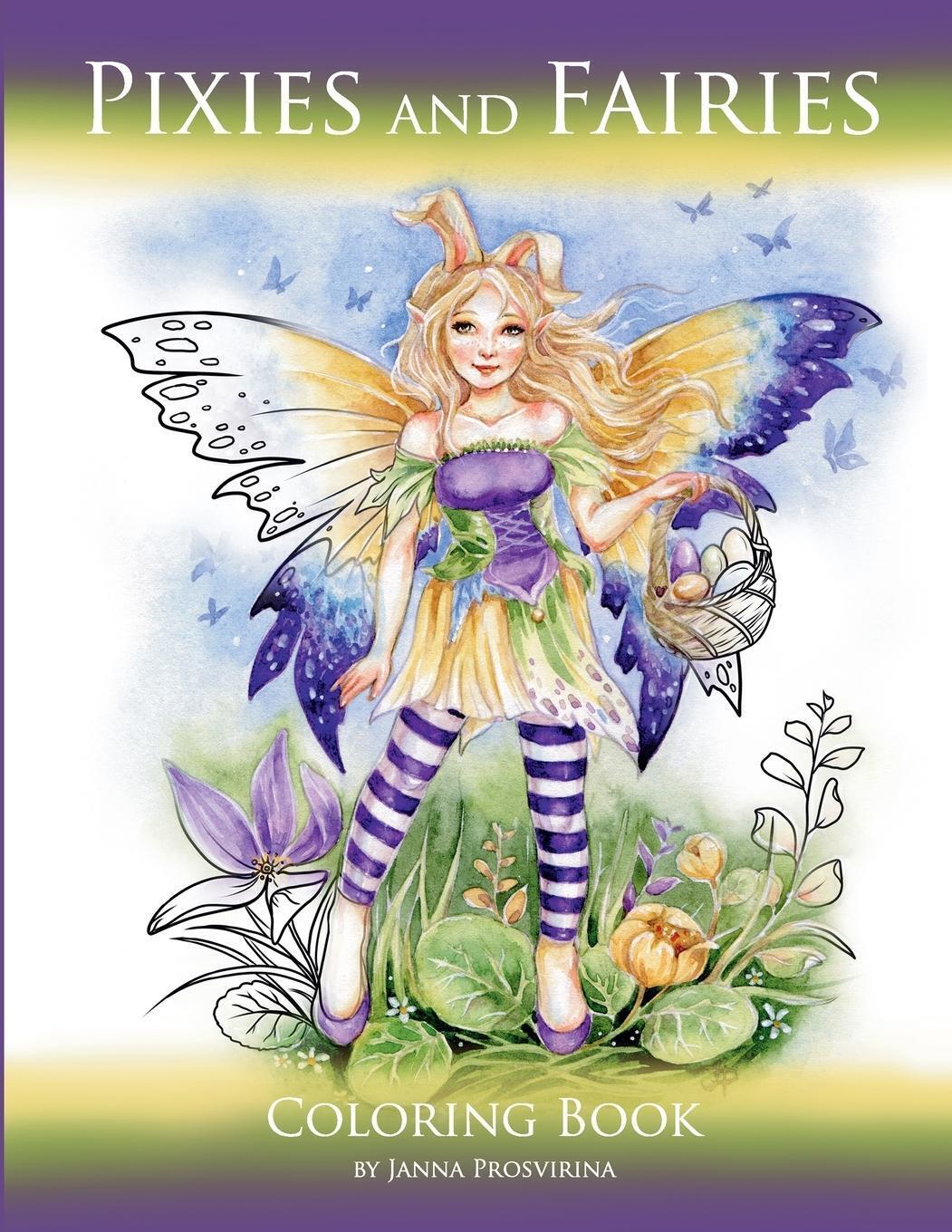 Thumbnail - Pixies And Fairies Coloring Book Janna Prosvirina Taschenbuch