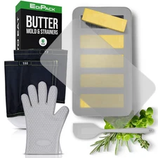 Butter Maker Infusion Kit for Decarb or Infuser Machines, butter mold & 2 bags