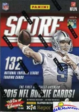 2015 Score Football HUGE Factory Sealed Blaster Box-11 Packs/132 Cards+RELIC !!