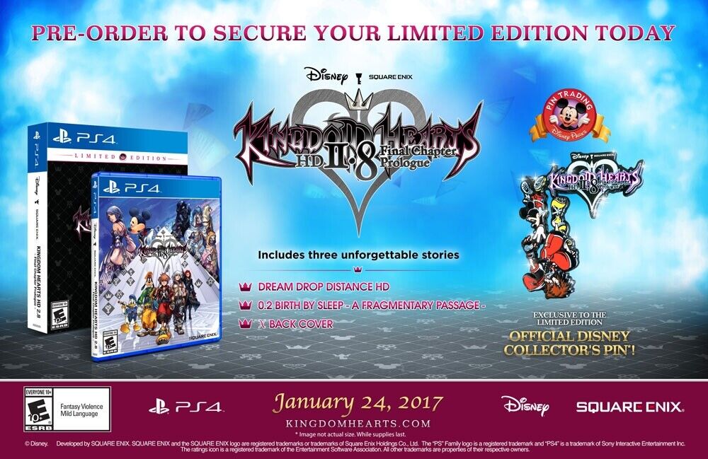 Kingdom Hearts HD 1.5 + 2.5 Remix: Limited Edition Square Kingdom Hearts HD 1.5 + 2.5 Remix: Limited Edition Square