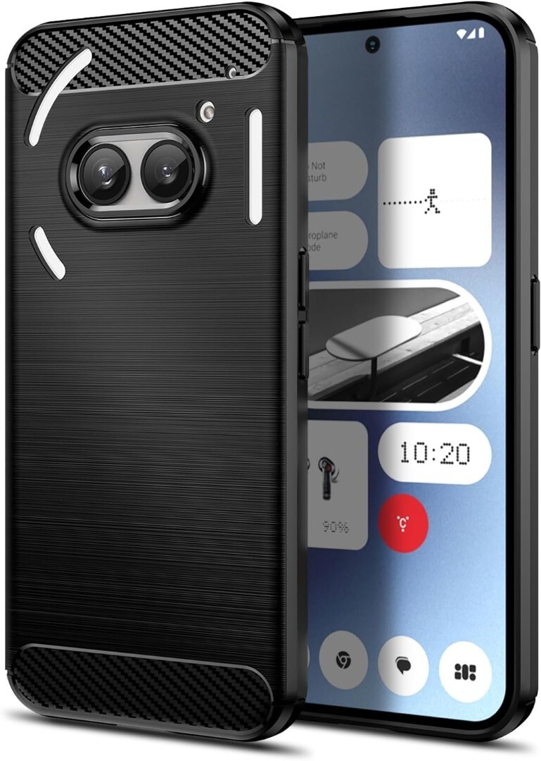 Per Nothing Phone 2A Custodia,Trasparente Silicone Armatura Gel