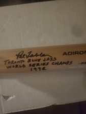 Pat Tabler JSA Autographed Bat W/ 1992 World Series Champions  Bluejays
