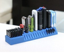 USB, SD and Micro SD Card Holder, Desktop Organizer - 3D Printed -