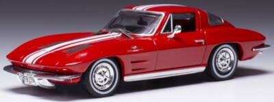 IXO MODELS CHEVROLET CORVETTE STINGRAY ROT/WEISS 1963 MASSSTAB 1:43 CLC479N