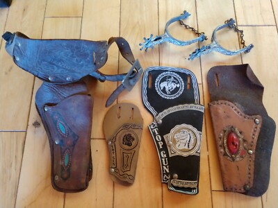 vintage leather western gun belt 値下げ！ vintage leather western gun belt 値下げ！