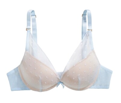 The Little Bra Company BABY BLUE/NUDE Sonia, US 32C, UK 32C | eBay