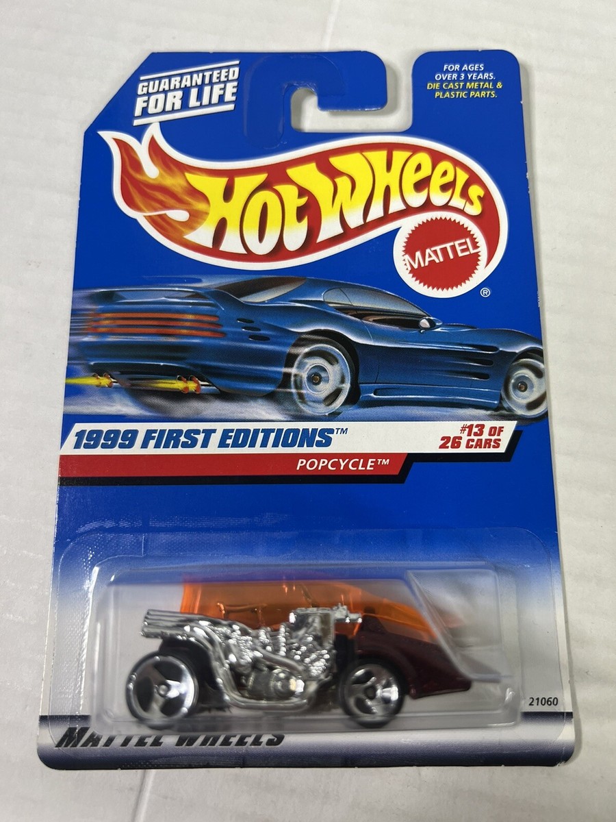 Hot Wheels 1999 First Editions Popcycle #13 Special Diecast Car