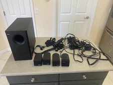 Bose Acoustimass 600 Home Theater Speaker System Subwoofer And 4 Cubes - TESTED