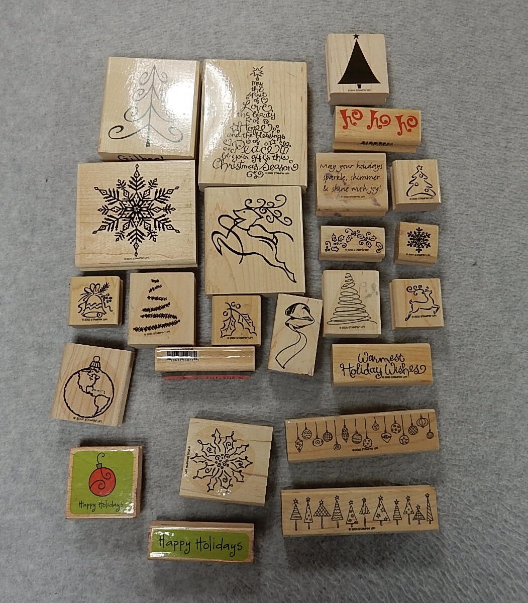 Rubber Stamps  Christmas 23 Items Great Condition - Various Sizes