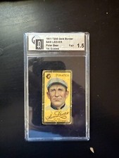 SAM LEEVER 1911 T205 PIEDMONT GOLD BORDER GRADED