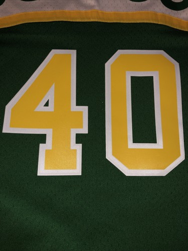 SEATTLE SUPER SONICS SHAWN KEMP HARDWOOD CLASSICS MITCHELL & NESS JERSEY 2XL NEW - Picture 4 of 12