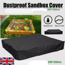 XXL UK Sandpit Cover Bench Seat Ball Sand Oxford Waterproof Pit Sandbox Square