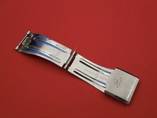 BAUME MERCIER STEEL OLDER RIVIERA 17MM DEPLOYMENT BAND BRACELET LINK BUCKLE