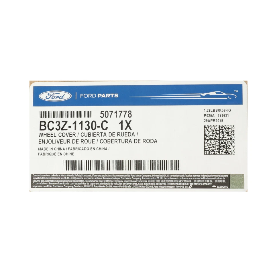 全新 原始设备制造商 福特 2011-2014 F-250 Super Duty F-350 F-450 车轮中心盖 BC3Z-1130-C — 第 4/4 张图片