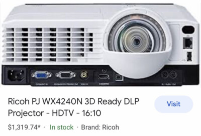 RICOH プロジェクター　PJ WX4240N 楽天市場】PJ WX4240Nの通販