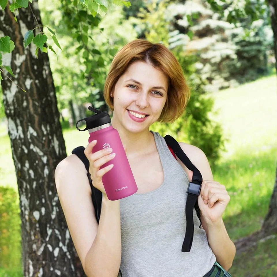 Hydro Flask 32oz Water Bottle Wide Mouth Flex Cap Stainless Steel & Insulated - Image 2 of 4