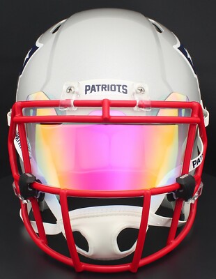 ***CUSTOM*** NEW ENGLAND PATRIOTS Full Size NFL Riddell SPEED Football  Helmet