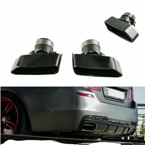 2.75'' Exhaust Muffler Tips For BMW 5 Series F10 F18 535i 535i X Black - Picture 1 of 9