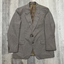 VTG Hickey Freeman Canterbury Collection Grey Perkins Shearer Sport Coat Blazer