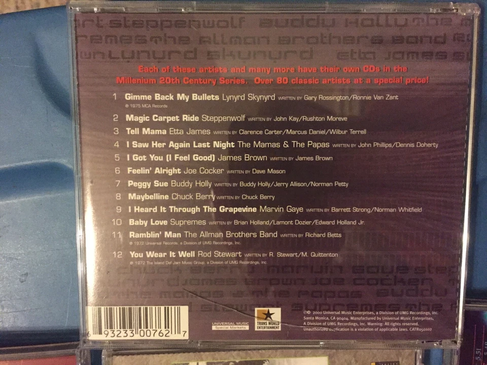 Jimi Hendrix C.C.R. James Gang Santana Jeff Beck Iron Butterfly Lot Of 10 Discs Foto 3 de 3