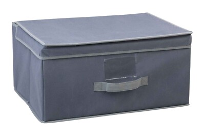 Aufbewahrungsbox - Grau - Polyester - 44 x 33 cm