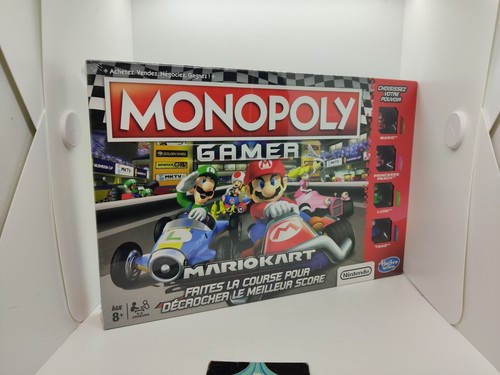 Monopoly Gamer Mario Kart Édition Limitée NEUF + 6 Pions Additionnels Neufs - Hasbro, RARE