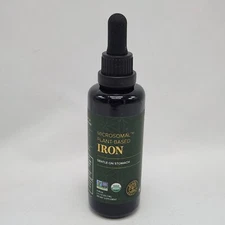 Global Healing Liquid Iron Supplement 2 Fl Oz Health Wellness Organic Exp. 07/26