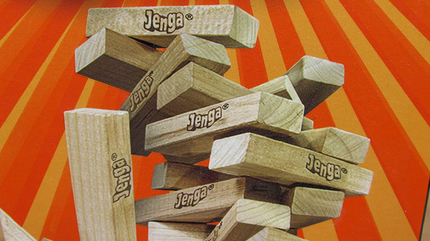 Jenga Classic Game with Genuine Hardwood Blocks, Stacking Tower Game for 1 or Mo