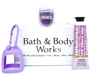 Details About Bath Body Works French Lavender Hand Cream Pocketbac Purple Holder