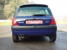 REMUS Sportauspuff 2x84mm für Renault Clio Sport 124KW ab Bj.00 Rallye Design