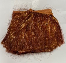 TINSEL FRINGE 7 INCH SOLD BY 1 YARD ORANGE