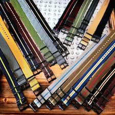NATO ® Strap Twill Weave Single Pass Adjustable Nylon G10 watch band PVD Buckles
