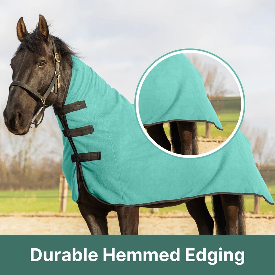 Resistance Long Lasting & Warm Soft Fleece Contour Cooler for Horse - S to XL - Image 4 of 4