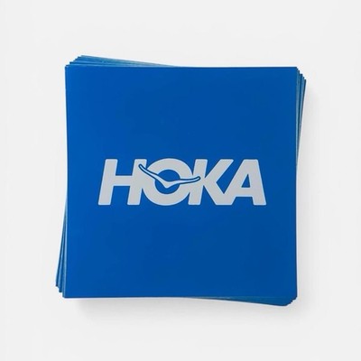 HOKA ONE ONE Logo Quadrat Vinyl Aufkleber 9,5 cm x 9,5 cm (3er Set)