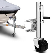1500 lbs Boat Trailer Jack with 6 Inch Dual Wheel Swivel Trailer Jack 13 in Lift