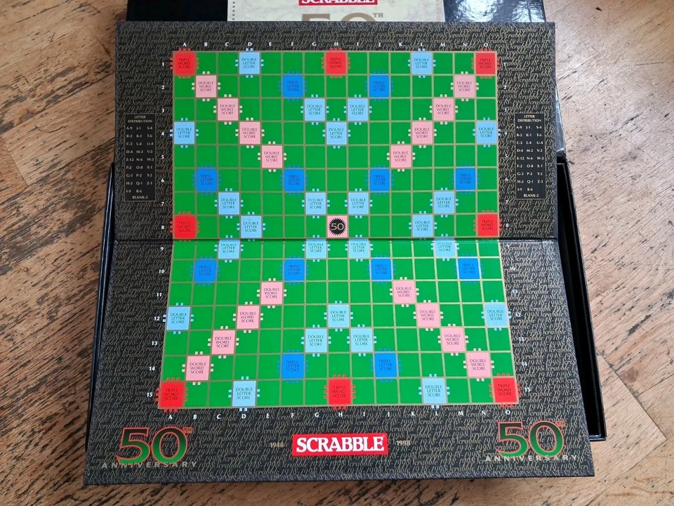 SCRABBLE Limited Edition 50th Anniversary 1998 Spears Checked Complete Clean VGC - Image 4 of 4