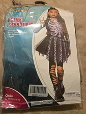 spirit halloween punk skeleton Cos play Dress Only Grade A Used Condition Medium