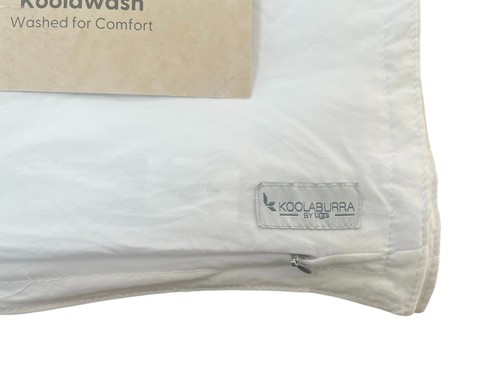Juego de 2 fundas de almohada Koolaburra by Ugg Koolawash King blancas suaves, cremallera 20x36" - Imagen 2 de 3