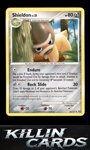 Shieldon 62/127 Pokemon Uncommon Platinum Card LP