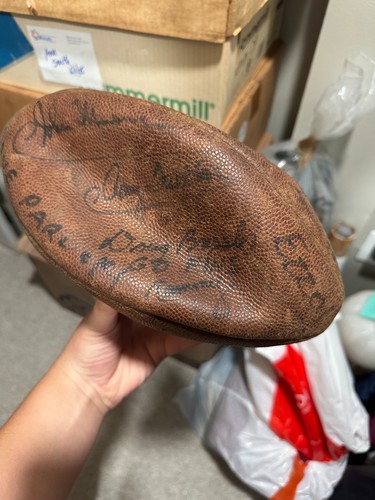 SIGNIERT! Vintage 1990s Official Wilson NFL Paul Tagliabue Commissioner Football