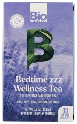 Bedtime Zzz Wellness Herbal Tea By Bio Nutrition 30 Bags