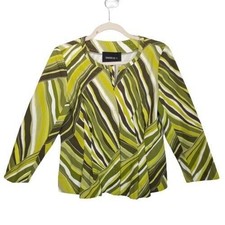 Lafayette 148 New York Womens Artsy Blazer Size 6 Snap Front Career Office Work
