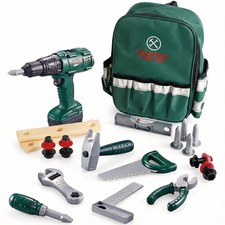 Kids Tool Set with Backpack Working Drill Toy Construction Kit DIY Boys Girls